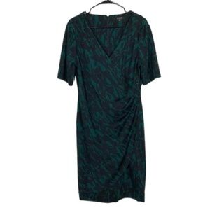 Alex Marie patterned ruched semi formal dress size 14